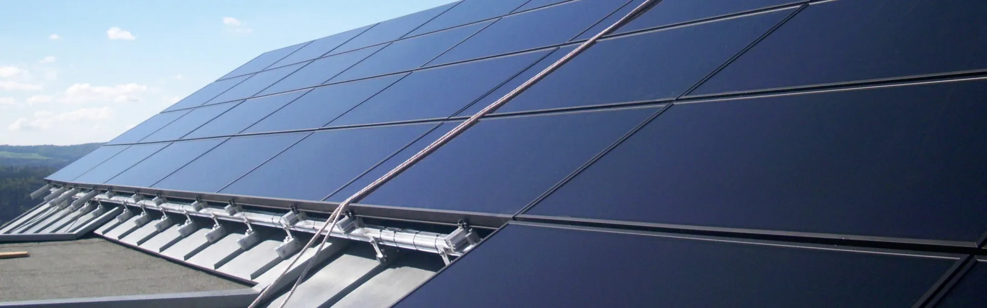 Photovoltaik-Module auf einem Dach